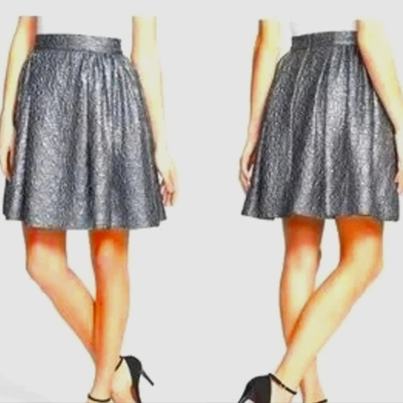 BN W/o Tags Kate Spade ♠️ Aimee Skirt All that Glitters Gunmetal Size 00 Women’s - Picture 6 of 11